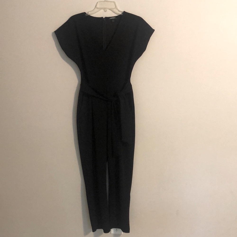 Express S black romper with tie